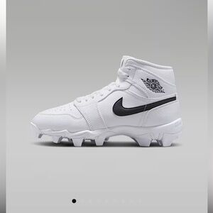 NEW Nike Jordan White and Black Football Cleats